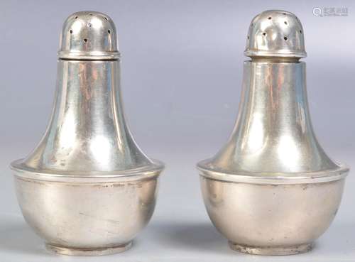 PAIR OF JOSEPH GLOSTER SILVER CONDIMENTS