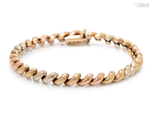 TRICOLOR GOLD BRACELET