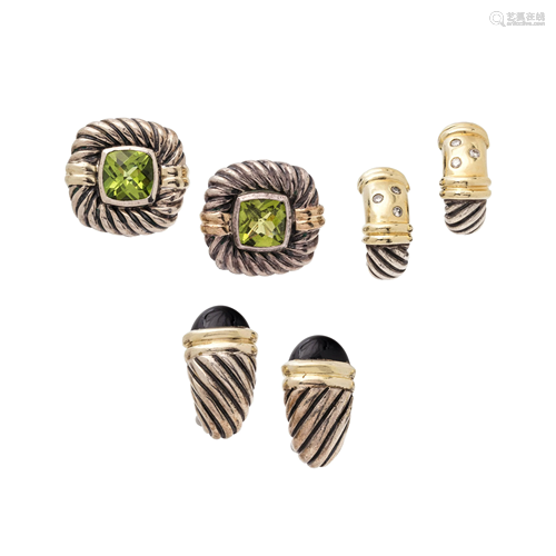 DAVID YURMAN, COLLECTION OF STERLING SILVER AND YELLOW