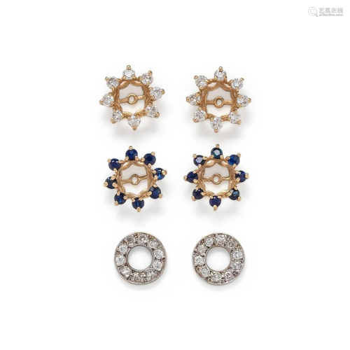 COLLECTION OF EARRING JACKETS