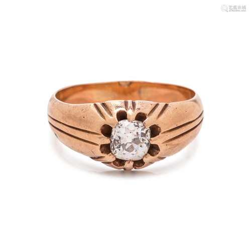 ROSE GOLD AND DIAMOND RING