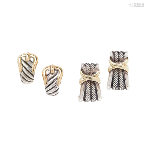 DAVID YURMAN, COLLECTION OF STERLING SILVER AND YELLOW