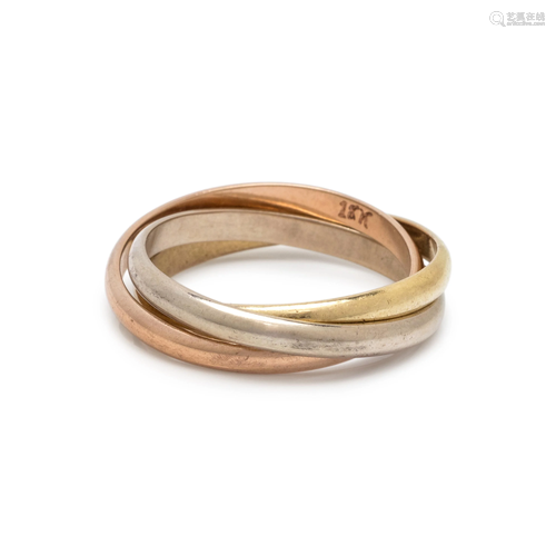 TRICOLOR GOLD RING