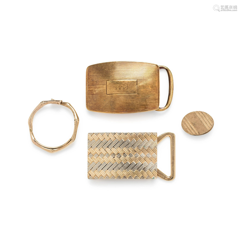 TIFFANY & CO., COLLECTION OF YELLOW GOLD ACCESSORIES