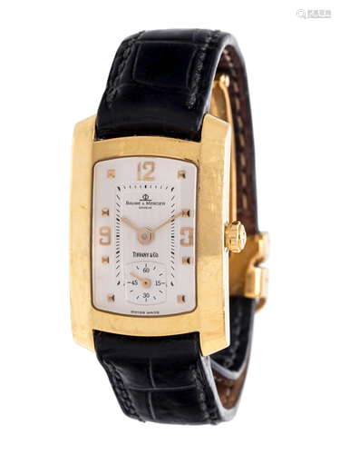 BAUME & MERCIER, TIFFANY & CO., 18K YELLOW GOLD REF.