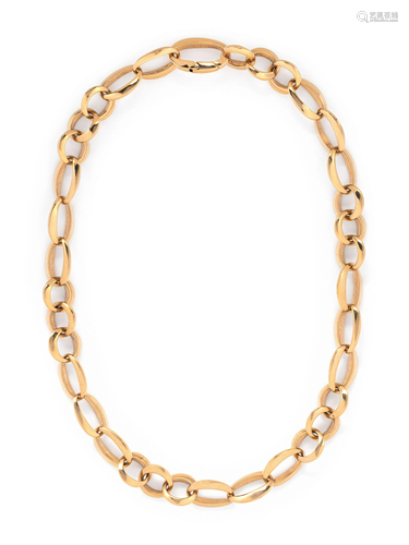 MATTIOLI, YELLOW GOLD NECKLACE