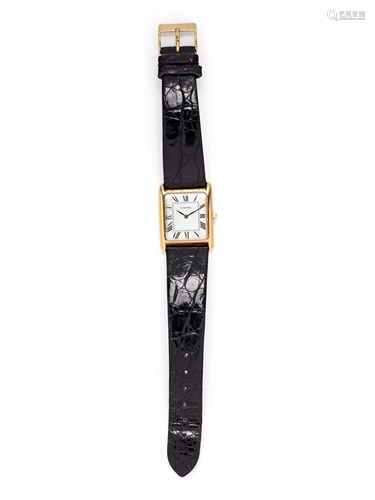 TOURNEAU, 18K YELLOW GOLD WRISTWATCH