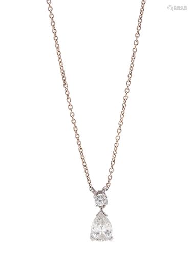 WHITE GOLD AND DIAMOND NECKLACE