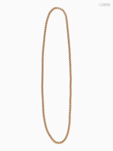 YELLOW GOLD LONGCHAIN NECKLACE