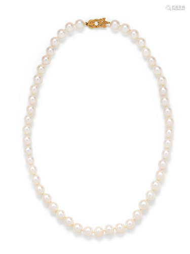 MIKIMOTO, CULTURED PEARL NECKLACE