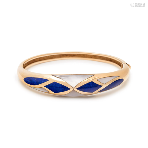 KURT WAYNE, YELLOW GOLD, LAPIS LAZULI AND