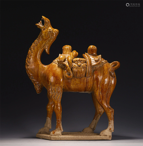 A POTTERY CAMEL