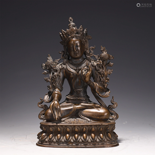 A TIBETAN STYLE SEATED AVALOKITESVARA