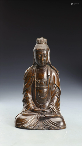 A CHENXIANG WOOD SEATED AVALOKITESVARA