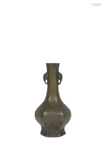 ANTIQUE CHINESE BRONZE INCENSE VASE