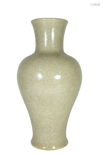 LG CHINESE CRACKLE-GLAZED VASE