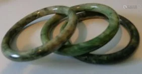 Jade Bangles,diameter:60mm, Estate Jewelry