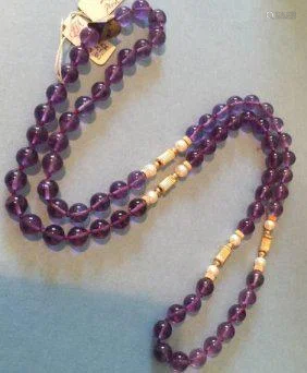 Estate Jeweley, Amethyst Necklace