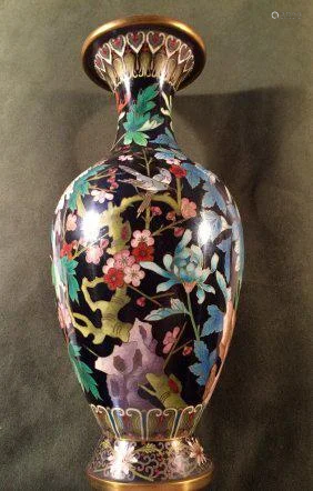 Chinese Cloisonne Vase, Estate Decor