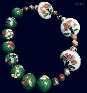 Cloisonne Bracelet, Estate Jewelry