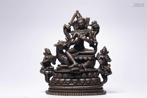 A PARA STYLE SEATED MANJUSRI BODHISATTVA