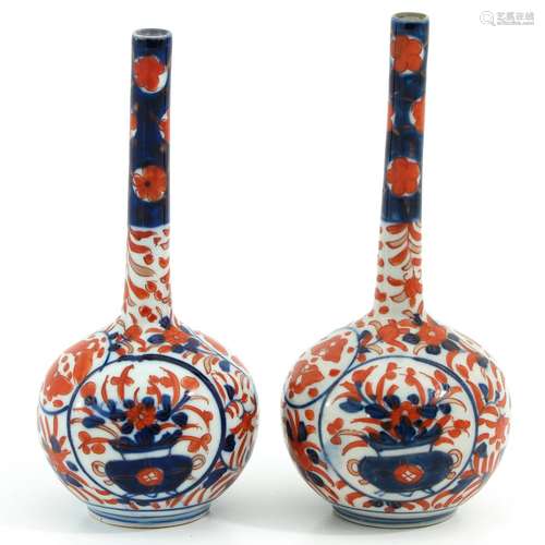 A Pair of Imari Rose Water Sprinklers