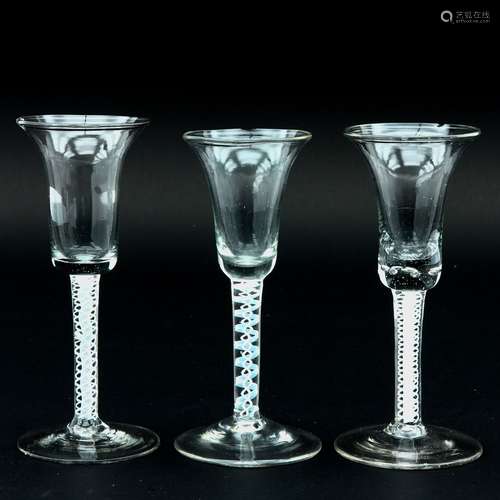 A Collection of 18th Century Stemware