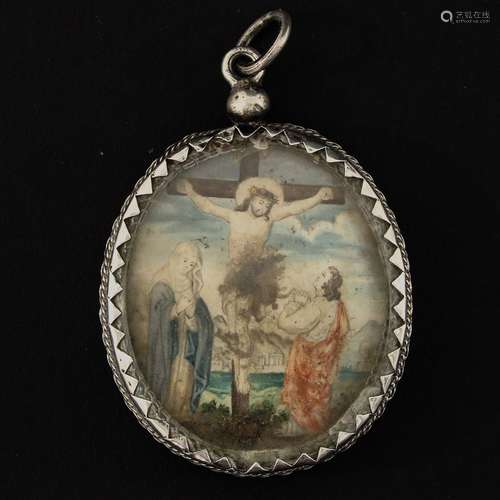 A Religious Miniature with Relic