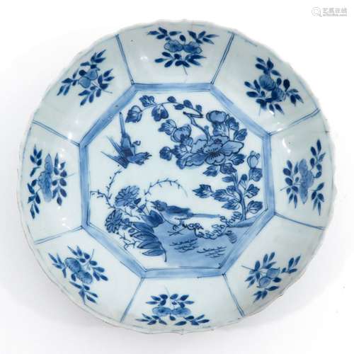 A Blue and White Dish