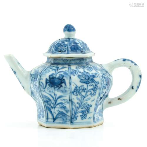 A Blue and White Teapot