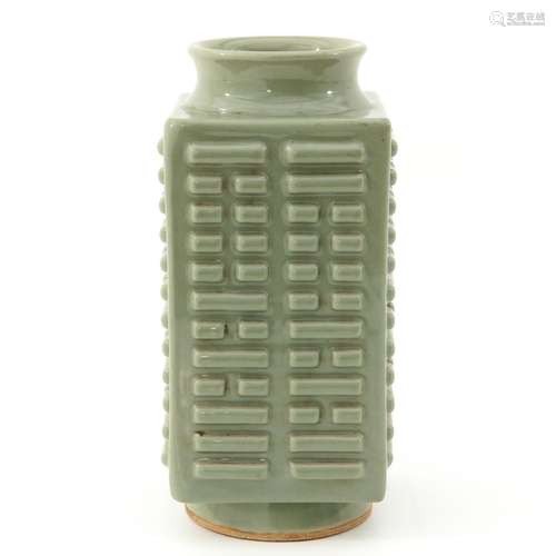 A Celadon Kong Vase