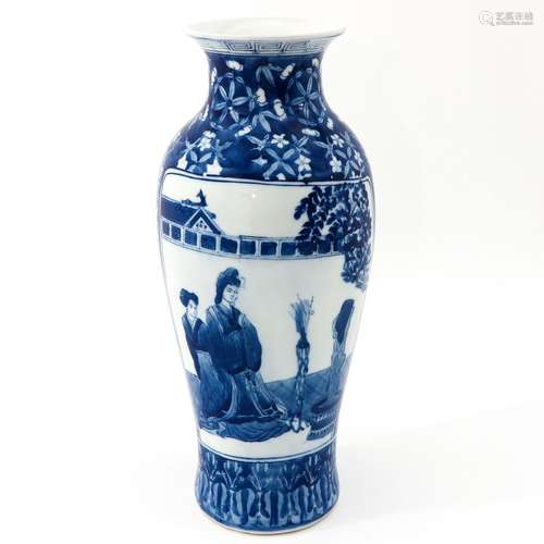 A Blue and White Vase