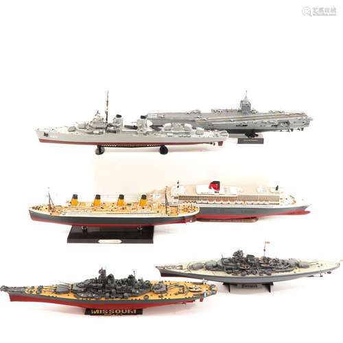 A Lot of 6 Model Ships