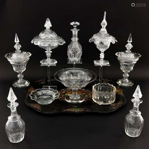 A Collection of 19th Century Crystal