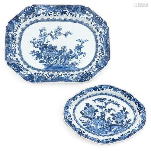 A Lot of 2 Serving Trays