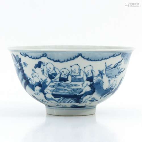 A Blue and White Bowl