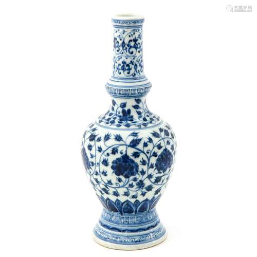 A Blue and White Vase