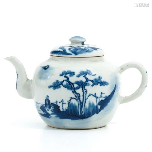 A Blue and White Teapot