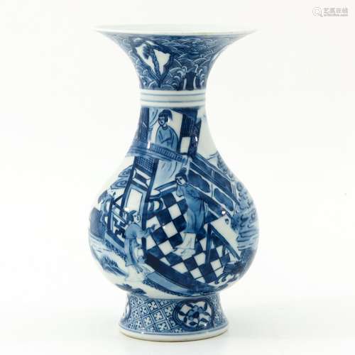 A Blue and White Vase