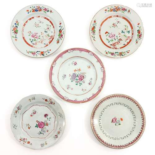 A Collection of 5 Plates