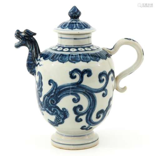 A Blue and White Teapot