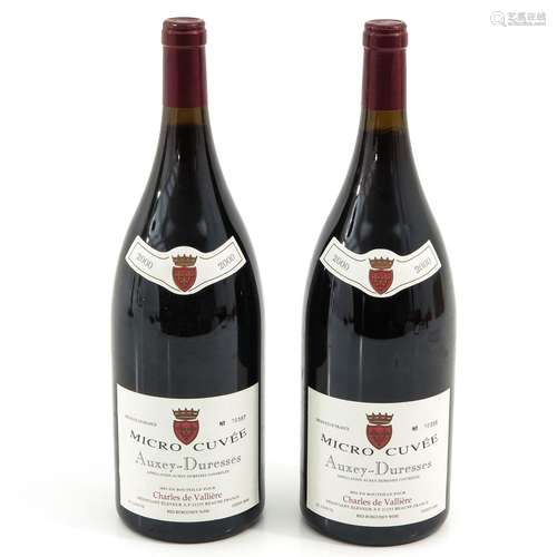 A Pair of Magnum Auxey-Duresses Bourgogne