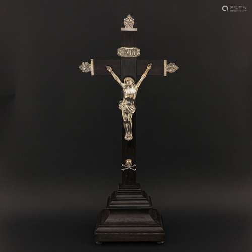 A 19th Century Silver Crucifix