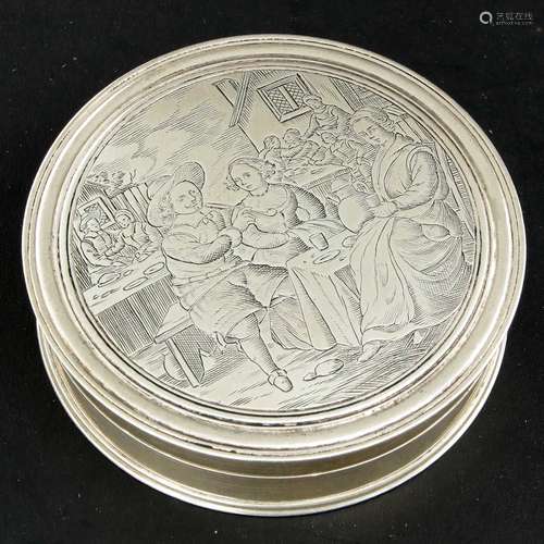 A 17th Century Dutch Silver Snuff Box