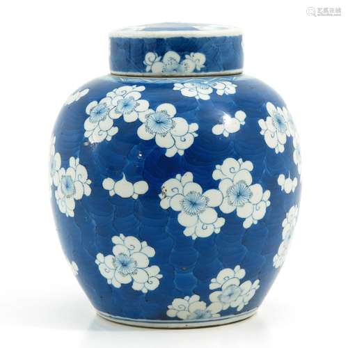 A Blue and White Ginger Jar