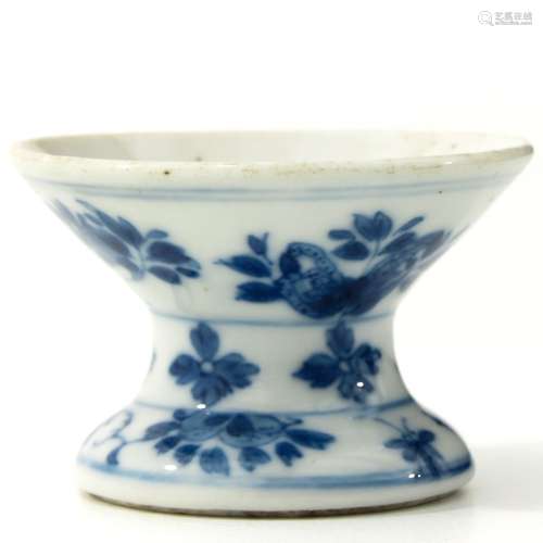 A Blue and White Candlestick