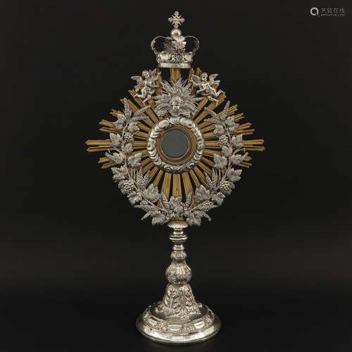 A 19th Century Silver Monstrance