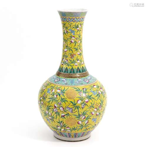 A famille rose vase