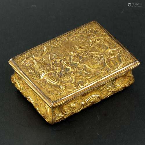 An 18th Century Gilt Snuff Box