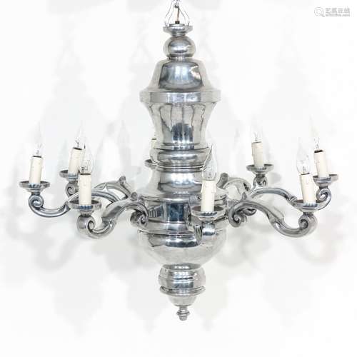 A Chrome 8 Arm Chandelier